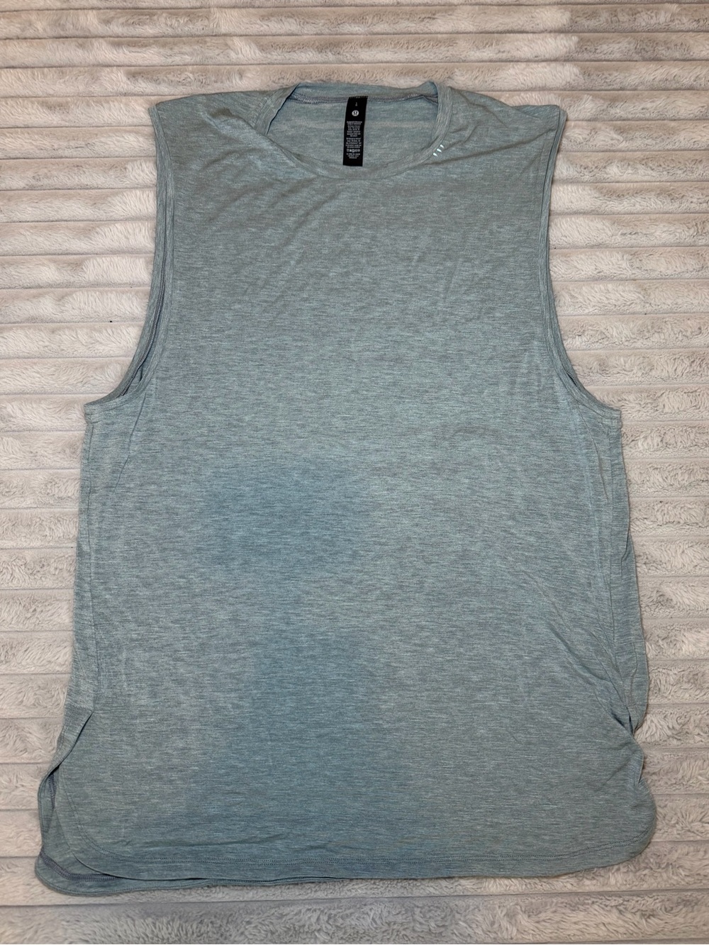 Lululemon Light Heather Grey Sleeveless Muscle Tank